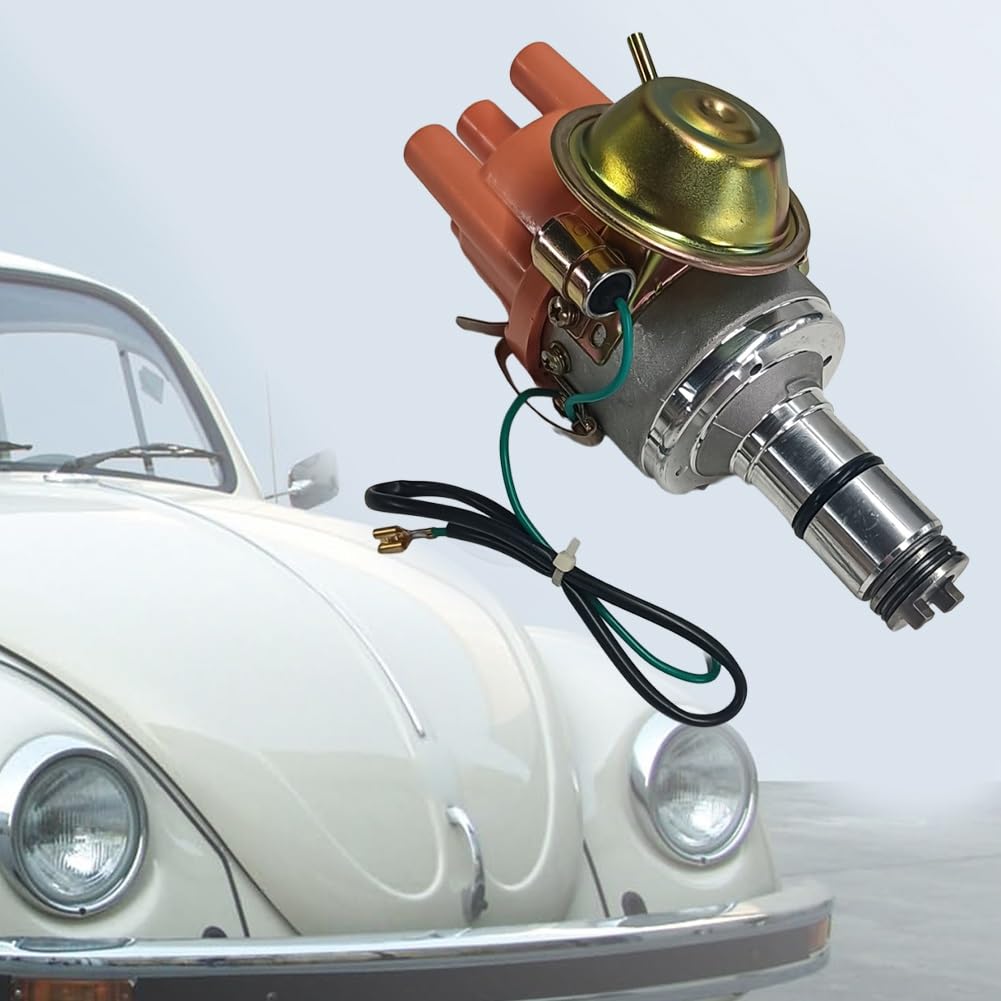 Akcesoriów Samochodowych Pasuje do Beetle 1961-1979 Camper T2 BAY 1968-1979 dystrybutor zaliczki próżniowej z zapłonem wymień 0231170034 Elektroniczny Dystrybutor Zapłonu