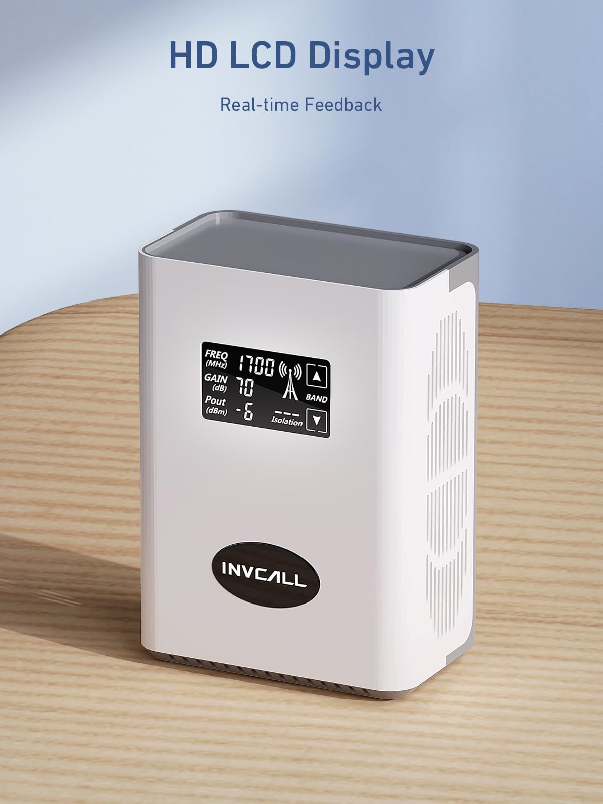 INVCALL Cell Phone Signal Booster for Home Up to 7,000 Sq Ft on Band 2/4/12/13/17/25 | Compatible with Verizon, AT&T, T-Mobile, Sprint & More| FCC Approved with 2 Indoor Antennas Boosts 4G LTE & 5G