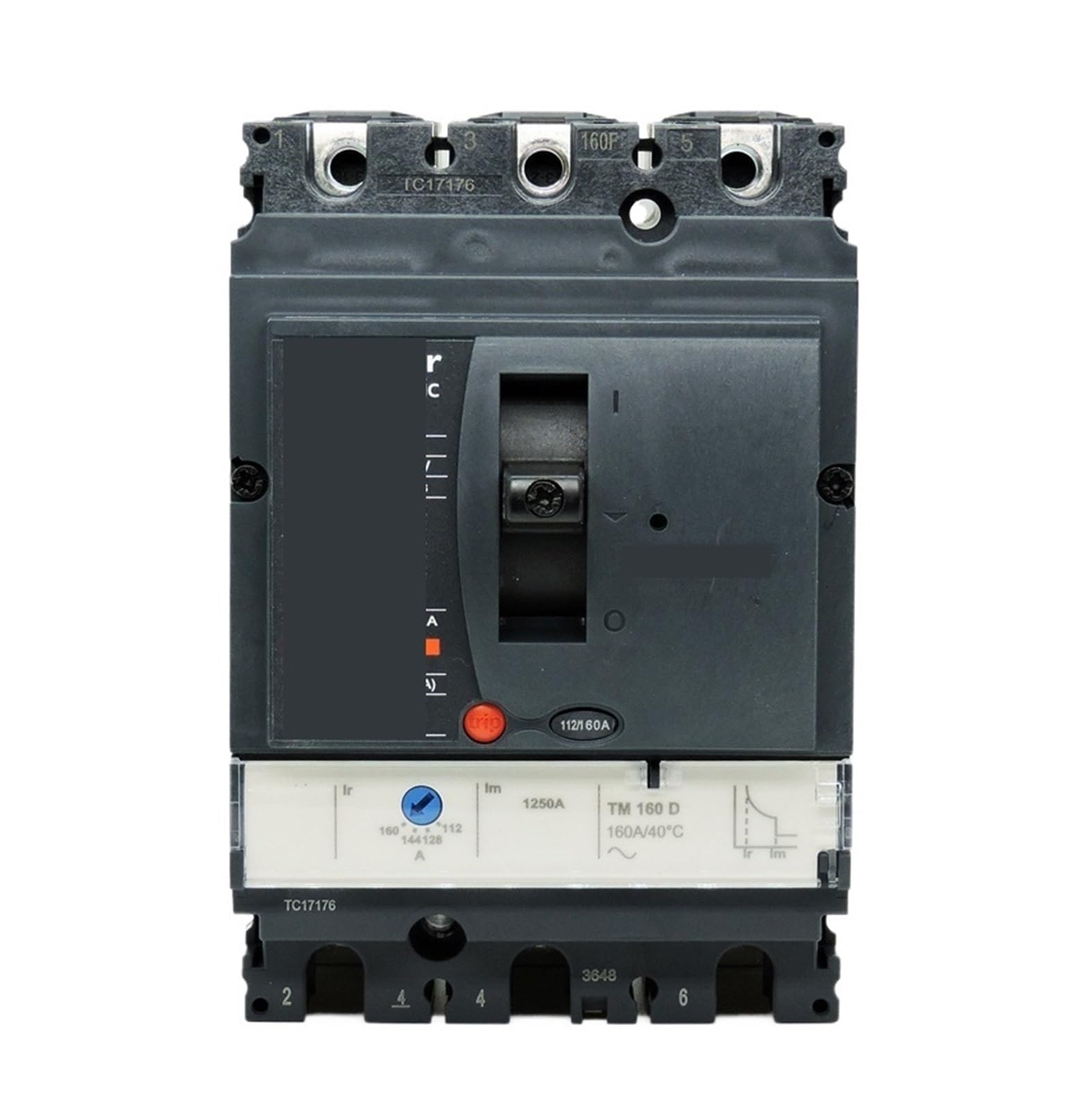 Disjoncteur CC NSX100F boîtier moulé 3P TM16D 16A LV438637 pour tableau électrique