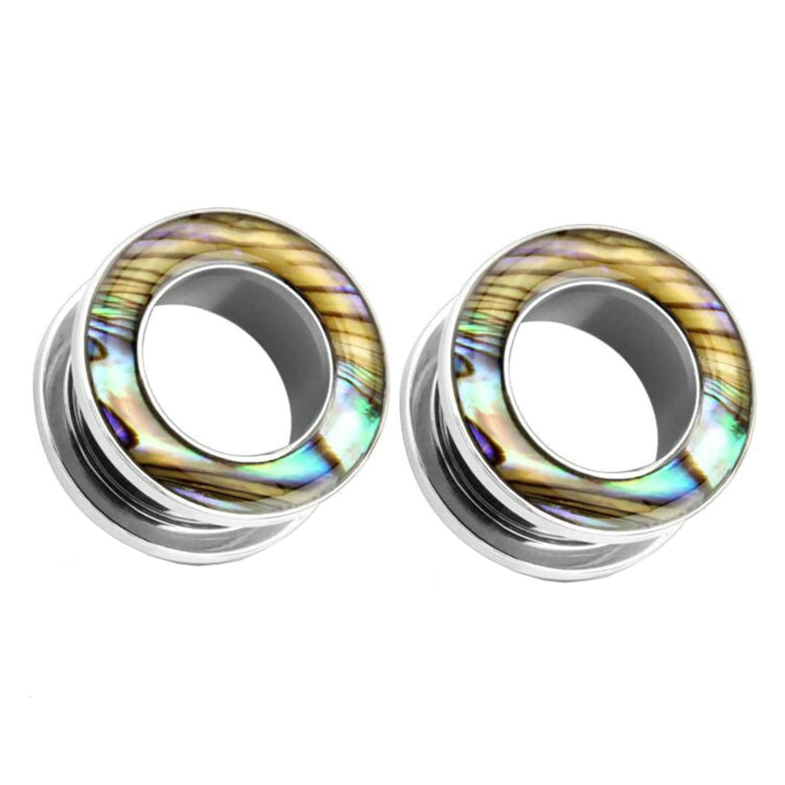Daesar Ohr Plugs 6-20MM, Tunnel Piercing Edelstahl Rund mit Epoxy Ear Plugs Ohr Expander Set