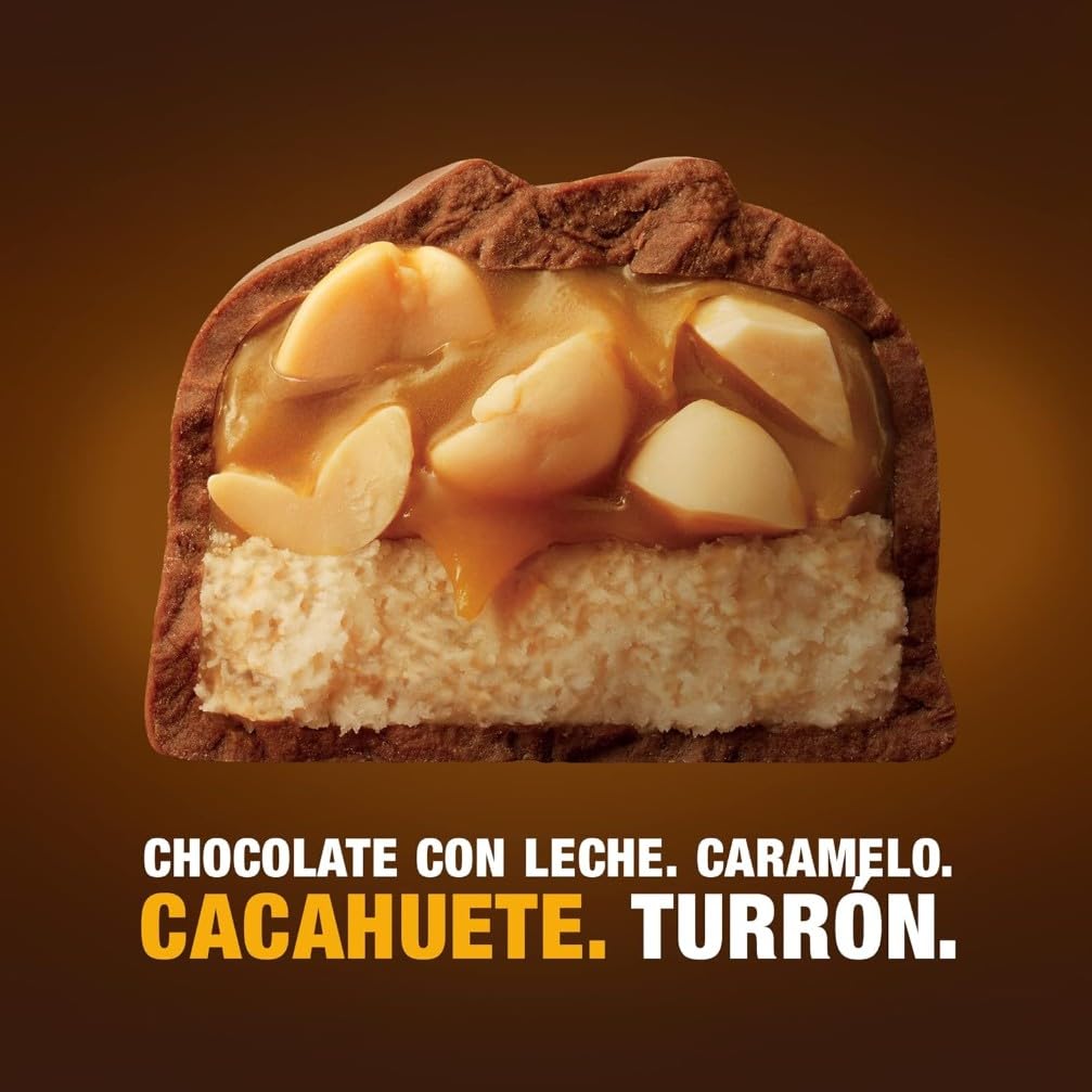 Snickers Barretta con Caramello e Arachidi Tostate Ricoperta al Cioccolato, 24 Barrette X50G (1200G), Idee Regalo Natale, Nuova versione
