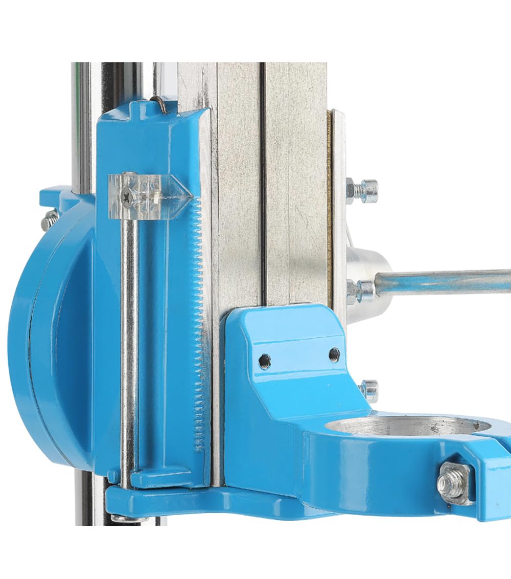 Supporto per Trapano Elettrico Manuale ad Alta Precisione, Supporto per Trapano da Tavolo, Supporto per Trapano Verticale Rotazione di 90 ° Campo di Serraggio 38-50mm