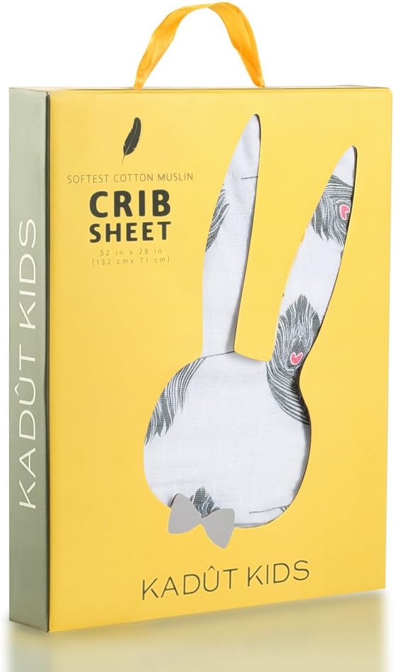 Kadut Kids Crib Sheet Set, 1 Pack, 100% Soft Muslin Cotton- Fitted Bed Sheets- Midnight Magic Pink– Easy Care, Machine washable- Fits Standard Crib Mattress-Measures 28” x 52” x 9” for Baby, Toddlers.