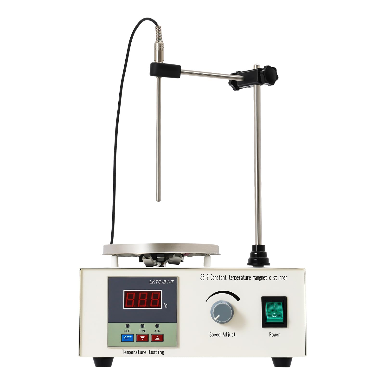Agitador magnético 2000 ml 250 W agitador magnético de laboratorio | Agitador magnético digital con ajuste de velocidad para laboratorio industrial, farmacia, elaboración casera