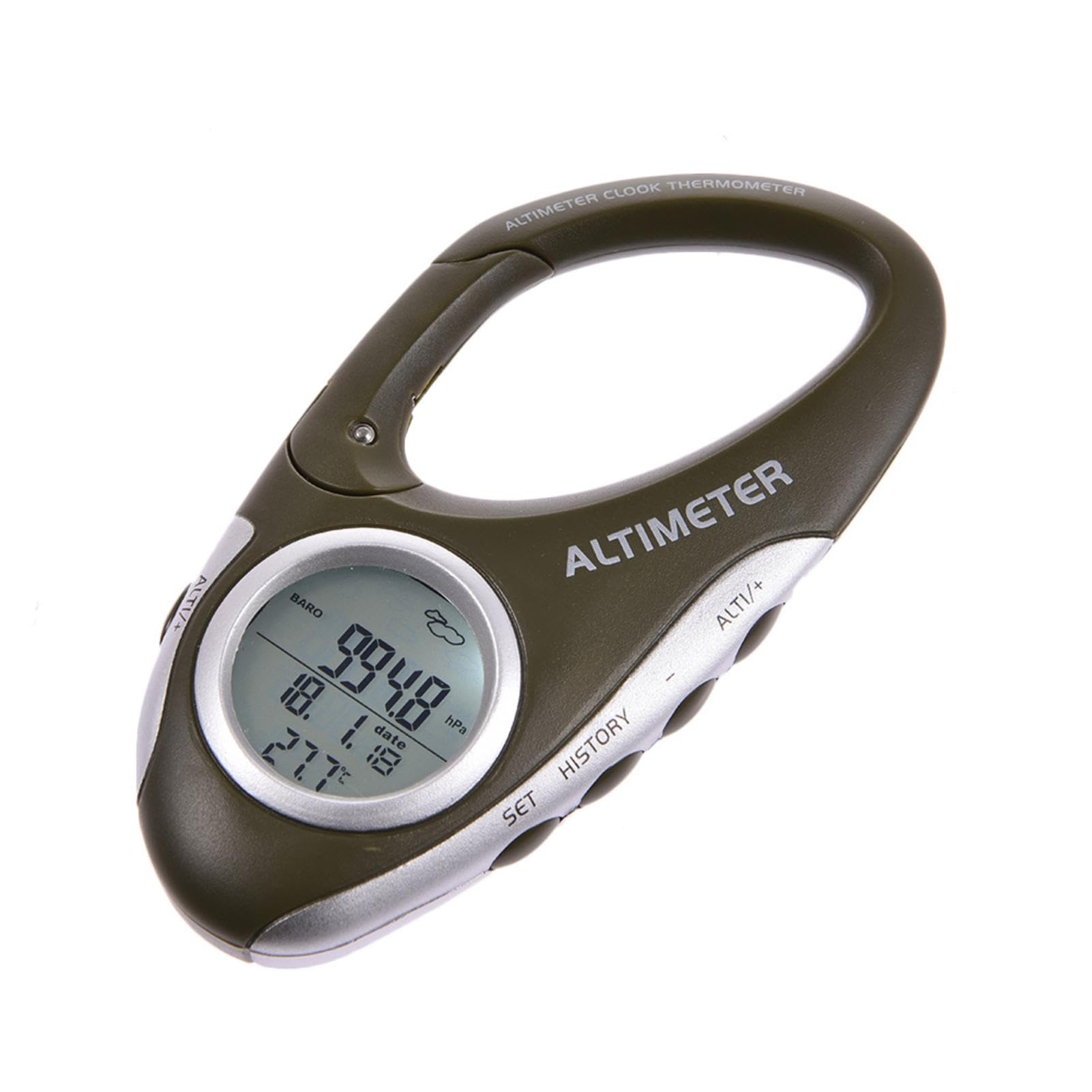 Digitales Barometer-Thermometer – Höhentracker für den Außenbereich, elektrischer Höhenmesser mit Wettervorhersage, Höhenmesswerkzeug | Wanderzubehör-Karabiner-Höhenmesser für Liebhaber von Outdoor-Ak