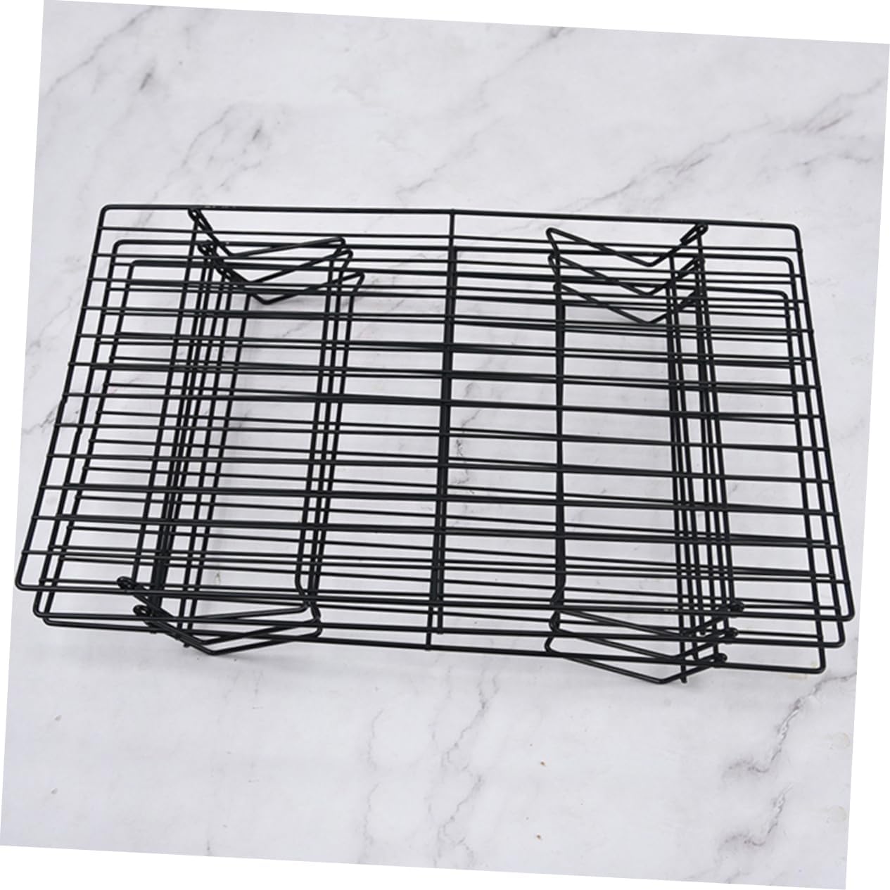 Barbecue Grill Layers Portable Camping Grate for Outdoor Cooking Folding Bbq Rack for Meat Fish and Vegetables for Picnics and Camping Trips