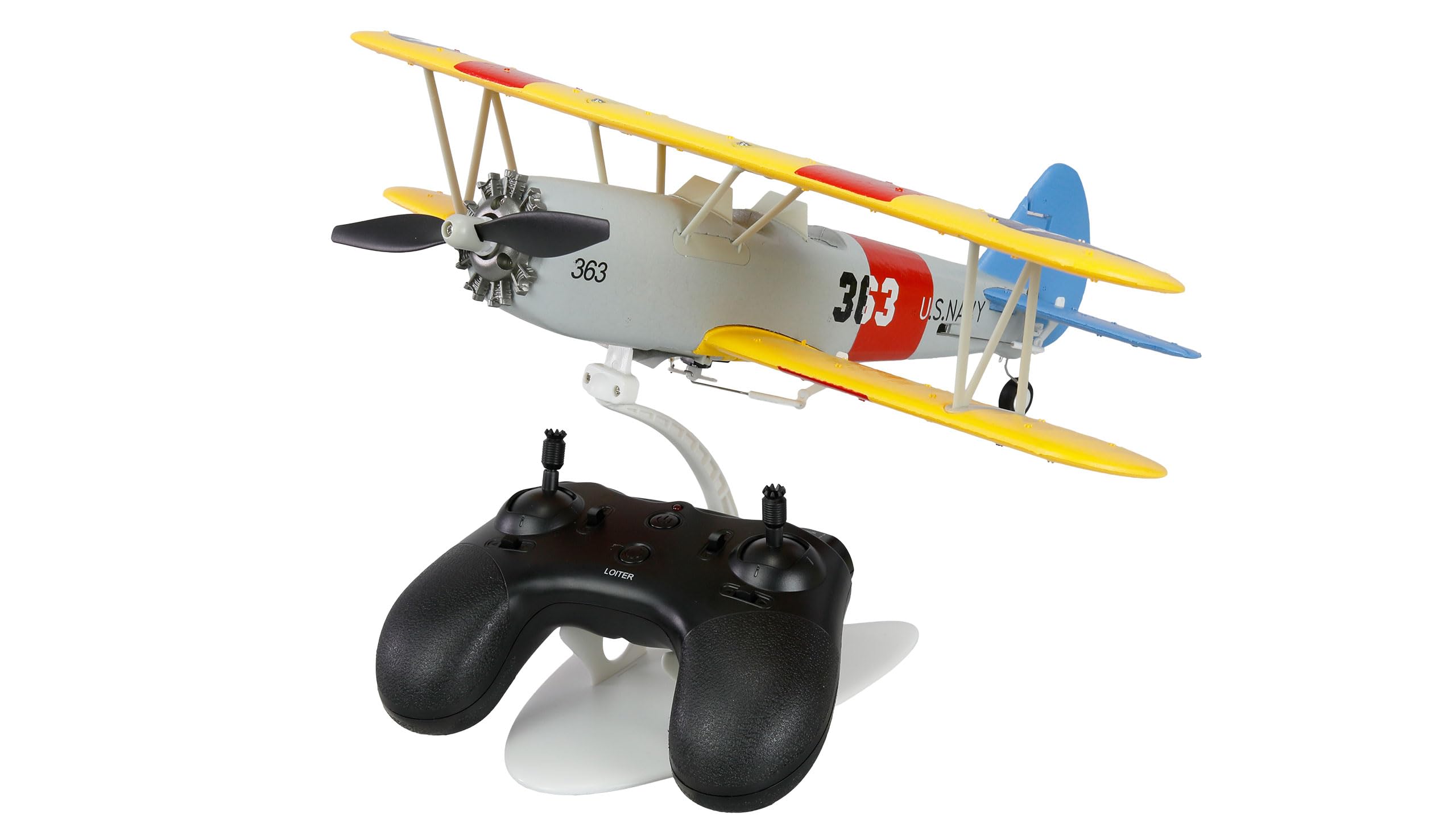 Amewi AMXFlight N2S-2 Stearman 360 mm 6G/3D 6 canali RTF aereo radiocomandato (RC)