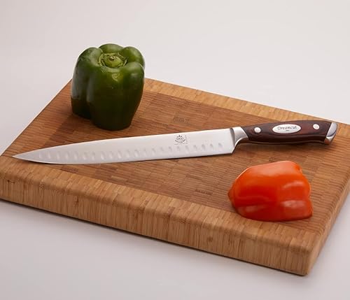 Miniatura 8 de Cuchillo bávaro funciona con cuchillo Santoku de 7 pulgadas de alta calidad, afilado, hecho de acero alemán, ligero y fácil de afilar, modelo 715