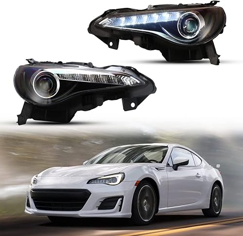 Miniatura 1 de Nixon Offroad Faros delanteros para Toyota 86 / Scion FR-S 2013-2016 Conjunto de luces de cabeza LED Proyector DRL de repuesto Luces direccionales