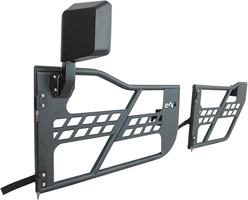 Miniatura 4 de EAG Puerta tubular Safari con espejo lateral para Wrangler JL 2018-2022 solo 4 puertas
