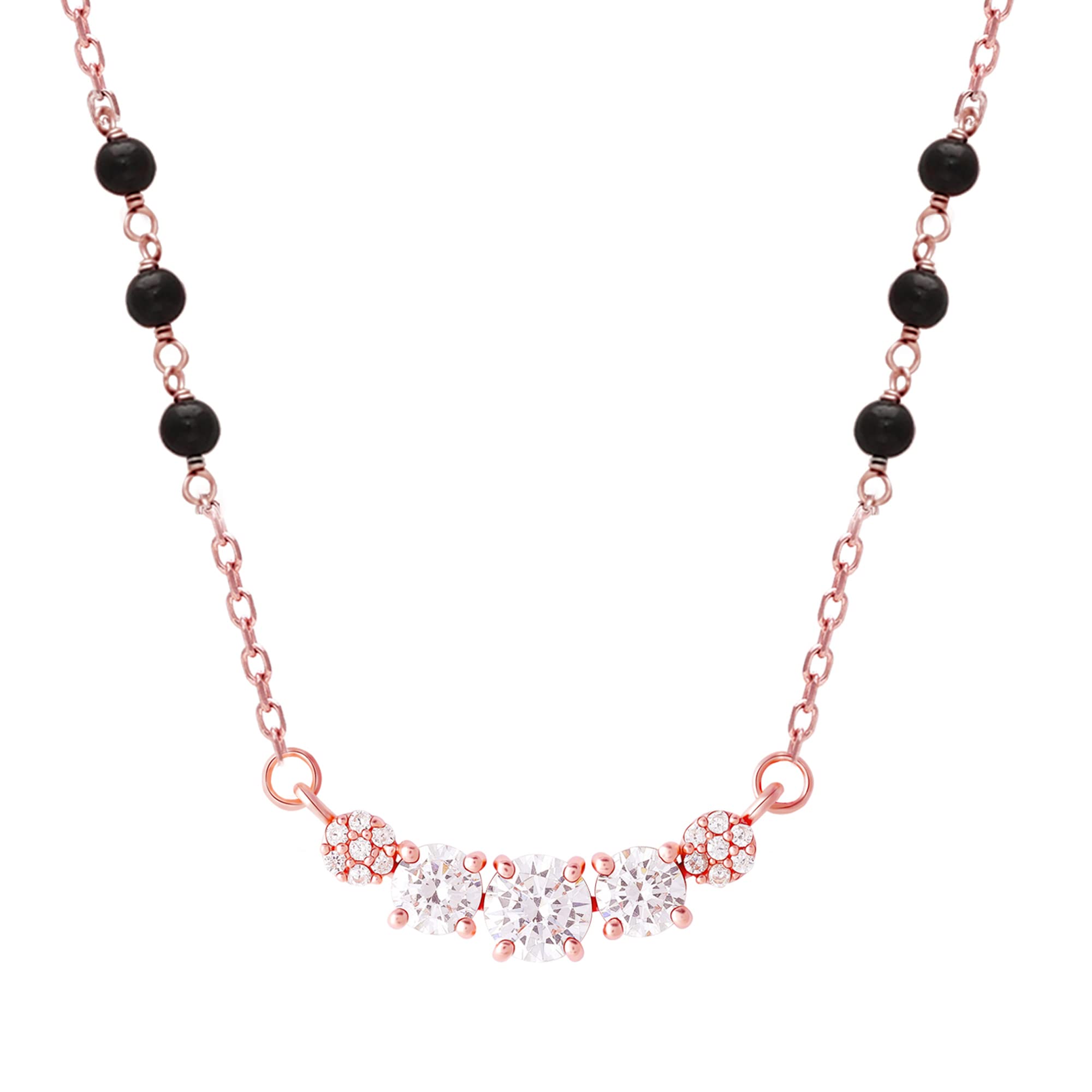 GIVA 925 Silver Rose Gold True Colours Mangalsutra | Black Bead Necklace to Gift Women | With Certificate of Authenticity and 925 Stamp | 6 Months Warranty* (B0BK2R3F8D) Amazon Price History, Amazon Price Tracker