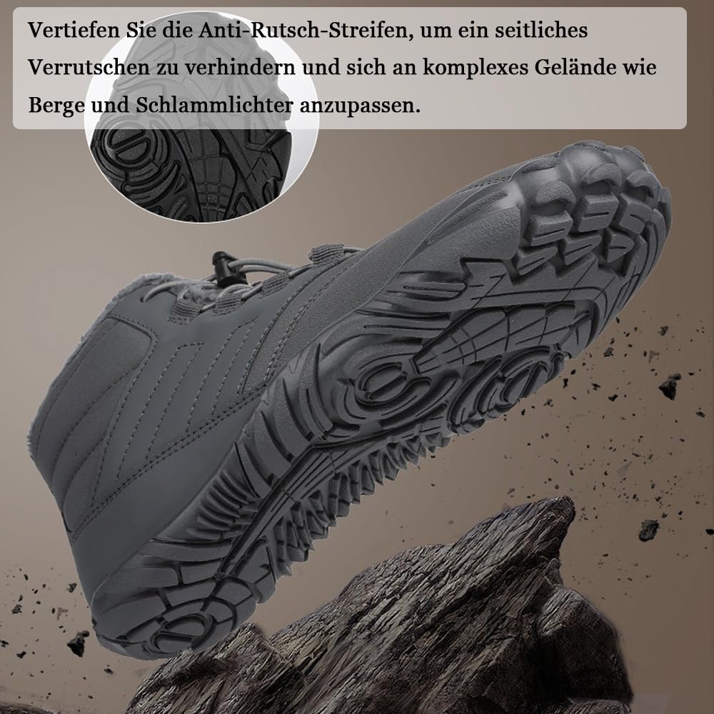 Buty do chodzenia boso, zimowe, outdoorowe, dla mężczyzn i kobiet, na jesień i zimę, wodoszczelne, do chodzenia boso, buty barefoot