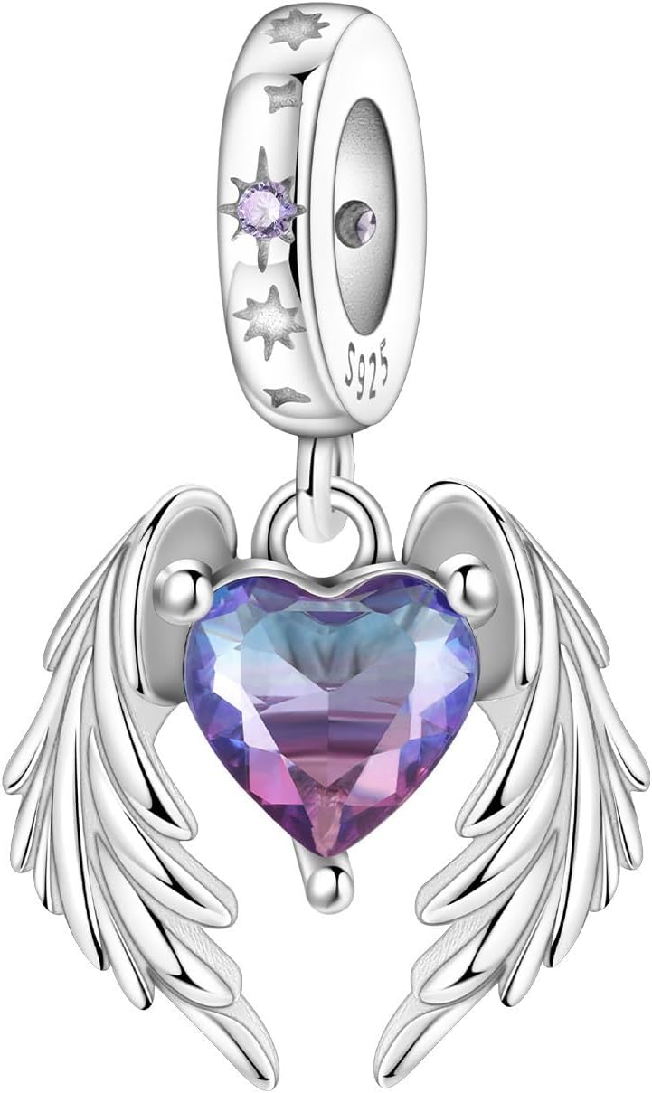 S925 Silver Charms for Pandora Bracelets and Necklaces Heart Dangle Gold Hot Air Balloon Monster Pendant Glow in the dark Bead Jewelry Gift for Women Family Friends