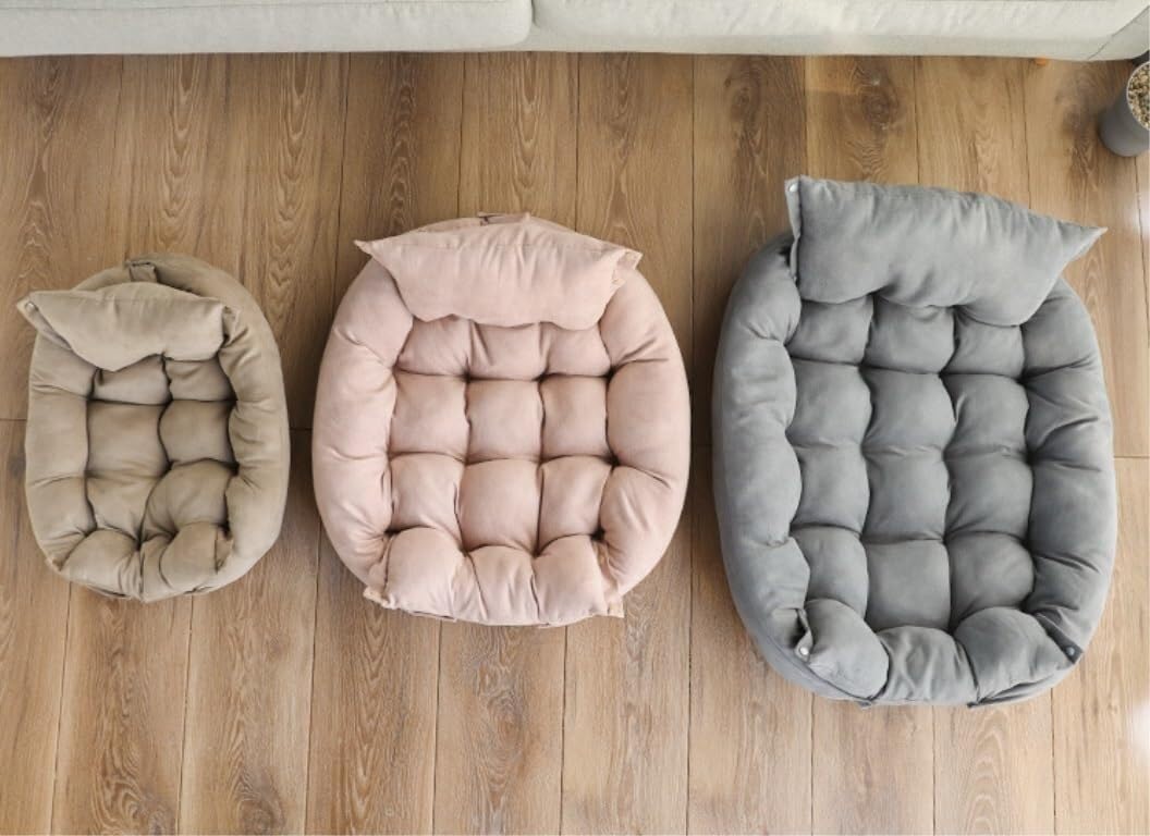 Cuccia per Gatti Cuccia per Cani di Piccola Taglia e Gatti Che vivono in casa Cuccia Lavabile per Animali di Dimensioni Adatte alle Casse Cuccia Gatto Interno(D,63 * 45cm)