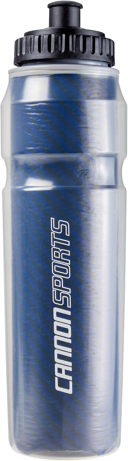 Cannon Sports 28oz Insulated Squeeze Water Bottle with Straw, Leak Proof Lids, 2 lids (Straw and Squeeze), Double Wall Insulation, Wide Mouth, BPA-Free (Blue)