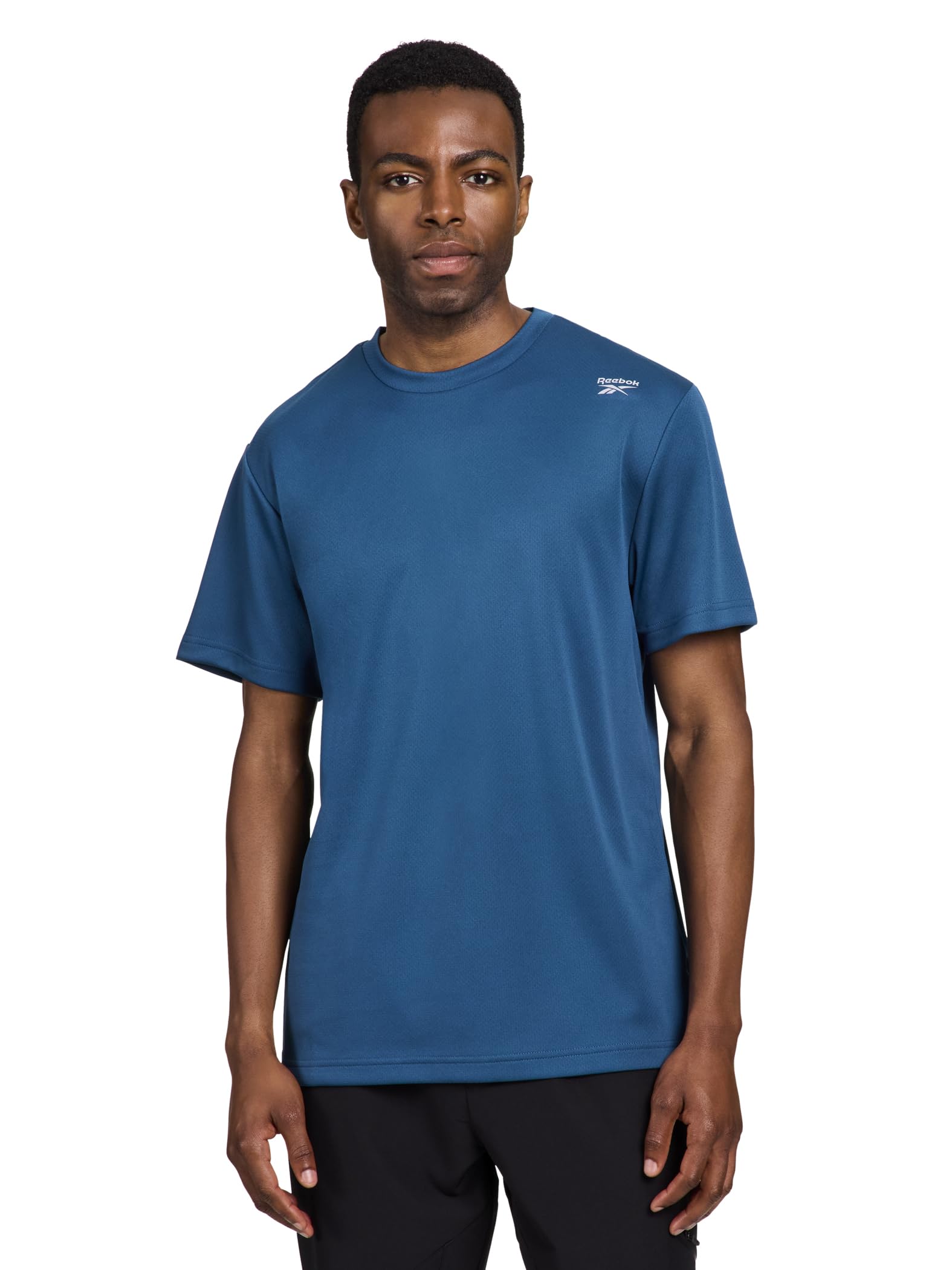 Reebok Men's Majolica Blue Poseidon Performance T-Shirt, Large