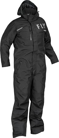 بدلة Fly Racing Venture Snow Monosuit مقاومة للرياح والماء، عازلة للحرارة، حمالات قابلة للتعديل، مقاس قياسي