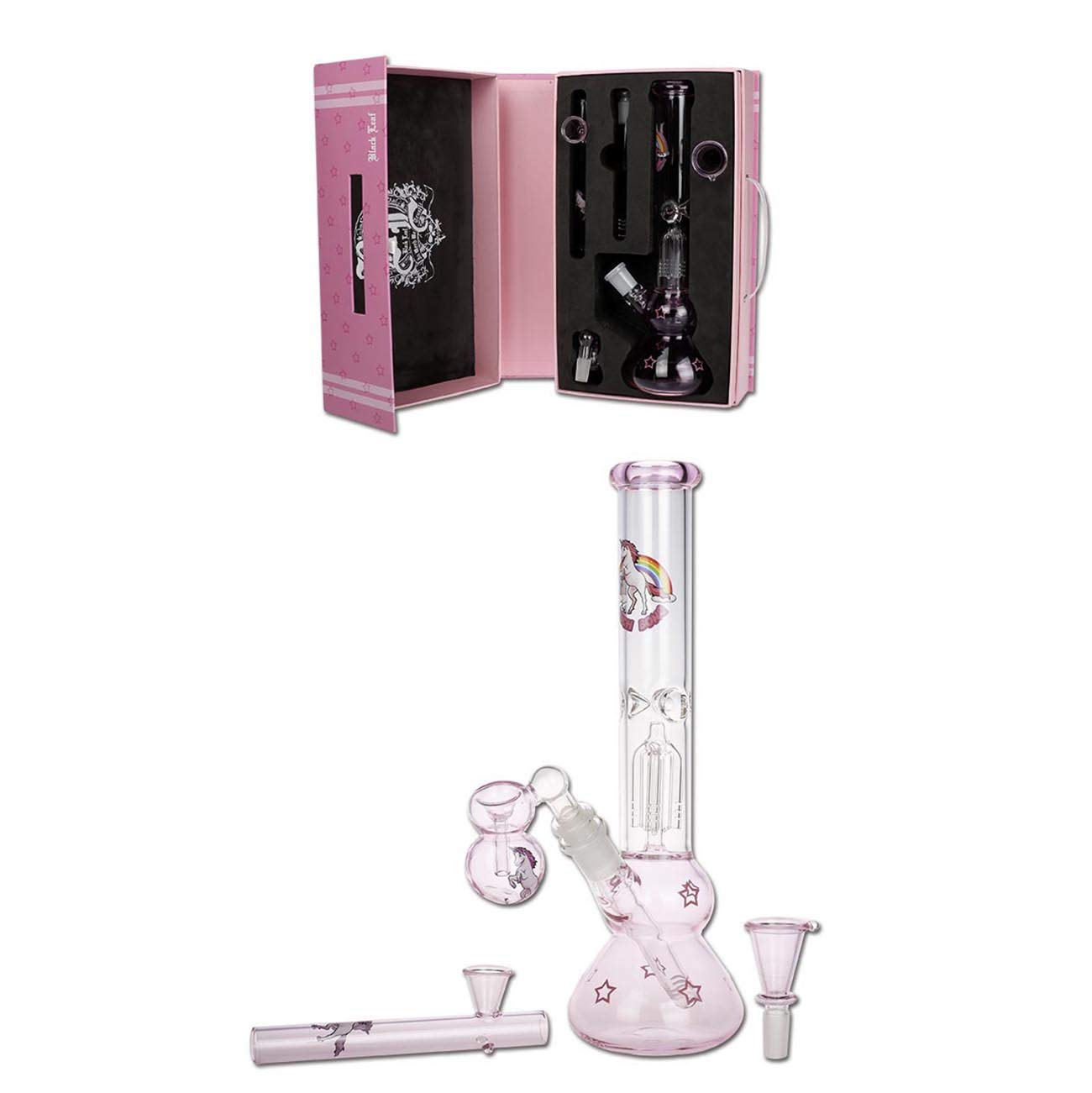 Black Leaf' 'Bitch Bong' koffer Bong Perkolator Ice - Normschliff: NS 19/14 (18,8 mm/14,5 mm)