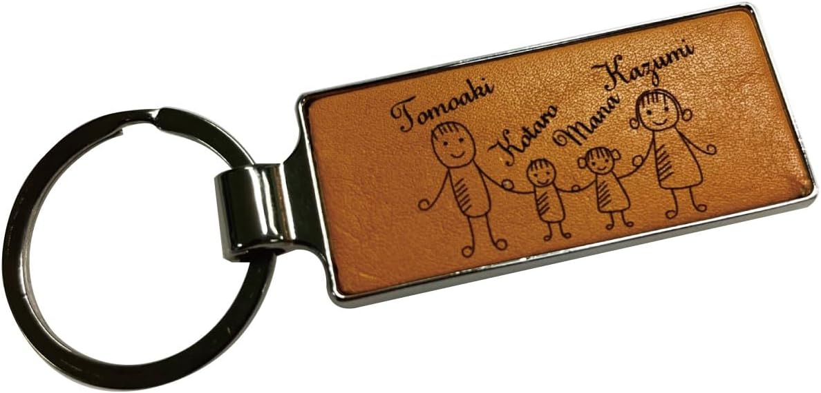Amazon.co.jp: [ジェイズクリエイト] キーホルダー 名入れ 刻印 Family