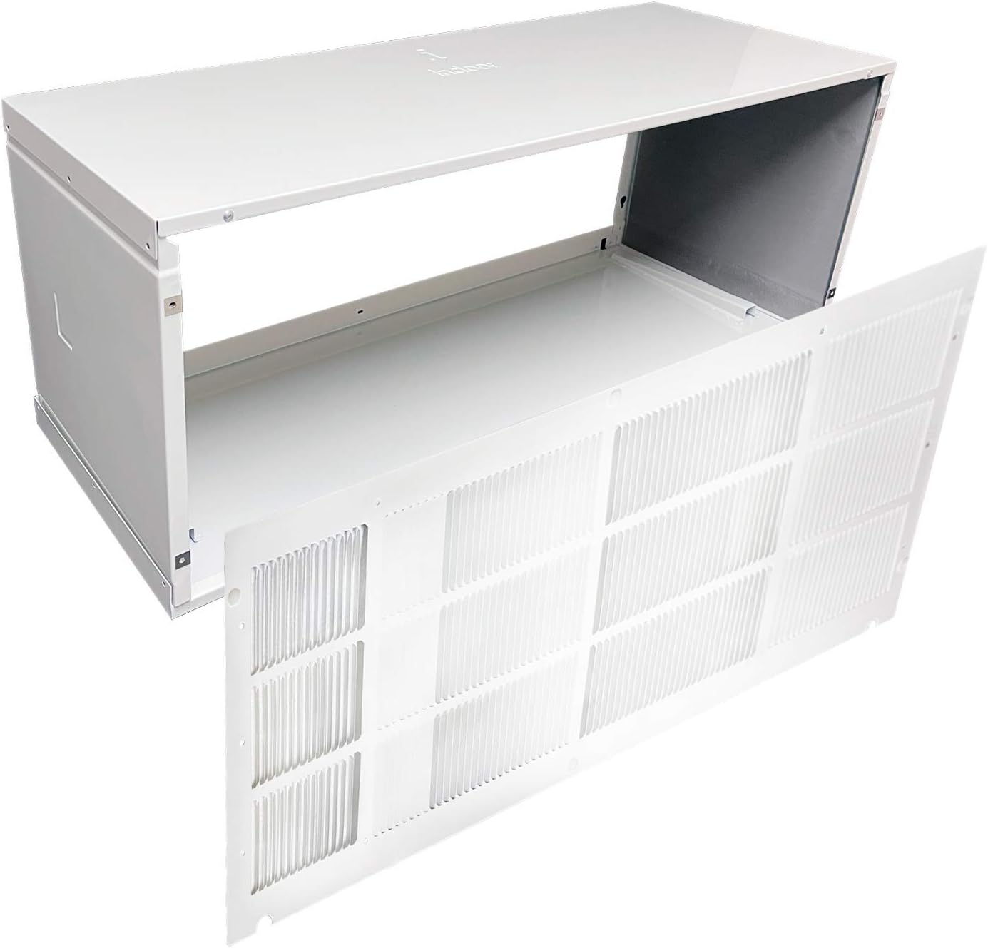 Cooper & Hunter Folded Metal PTAC Wall Sleeve & Exterior Grille – Coated & Insulated – Includes Condensate Drain Kit for Packaged Terminal Air Conditioner