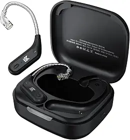 G.K KZ AZ09 Cabo Bluetooth sem fio, HiFi Upgrade Ear Hook, Bluetooth 5,2 polegadas, cabo de substituição para monitor de ouvido ZSX/ZSN/ZS10PRO/ZSNPRO/ZSNProX/AS12/ZAX (pino C)
