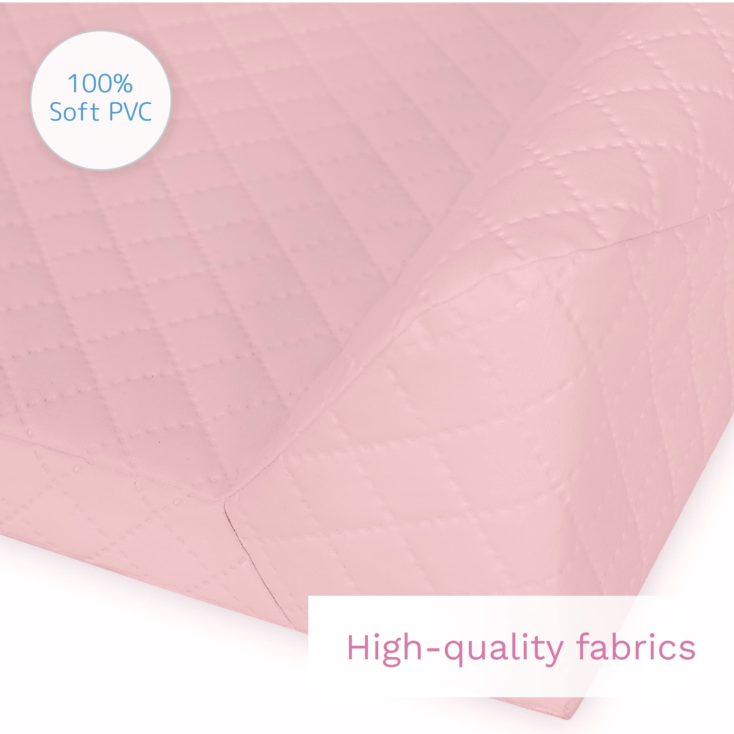 Baby Hard Base Changing Mat/Top Changer 70x50 cm fits 120x60 cm Cot Unisex Wedge Anti Roll Nappy Newborn Baby Waterproof Changing Mat with Raised Edges (Garden) — view 9