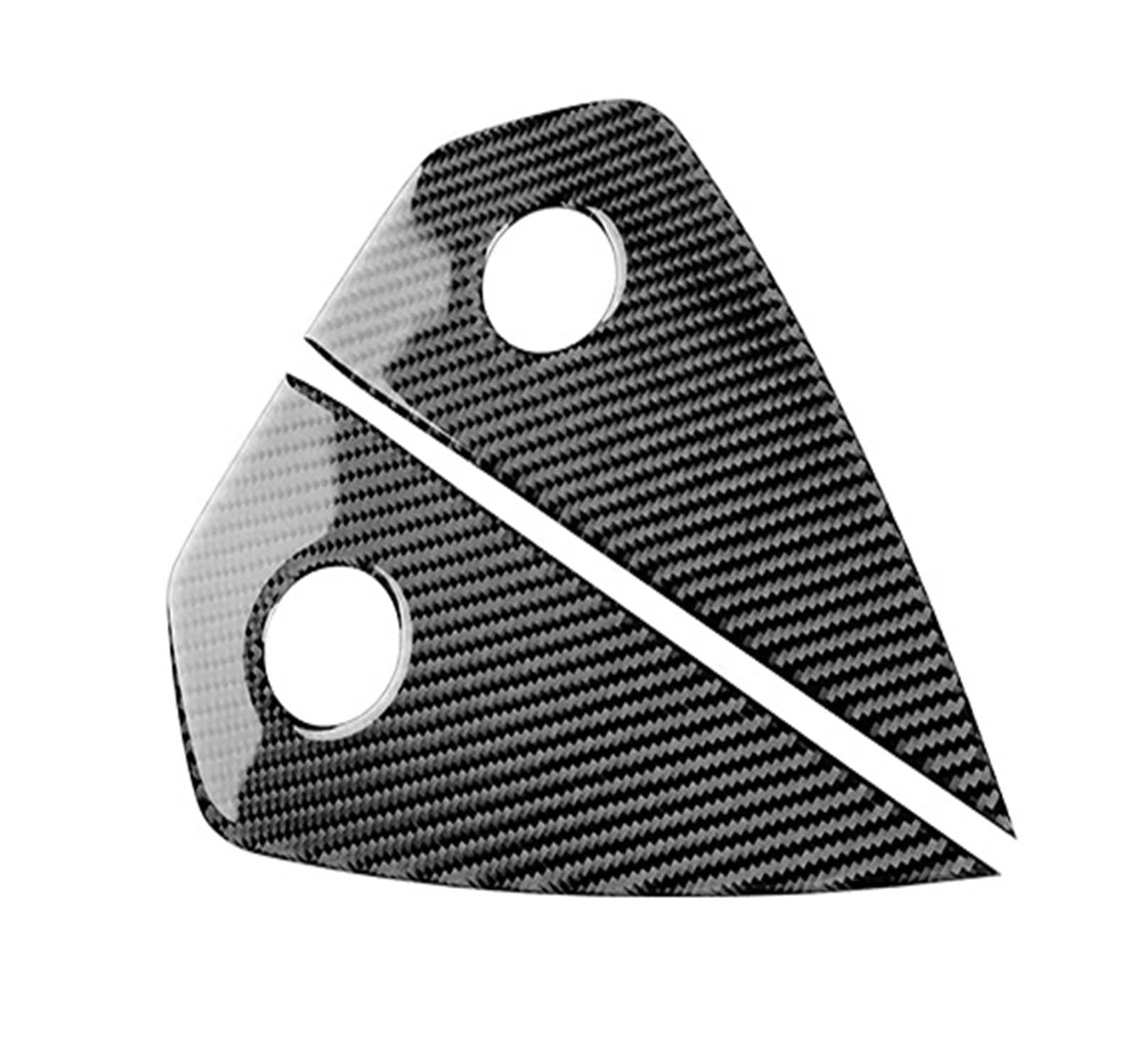 Interior Trim for Mustang GT 2024 2025 LHD RHD Car Instrument Side Panel Interior Trim Real Soft Carbon Fiber Sticker Cover Trim Sticker(Black Carbon)