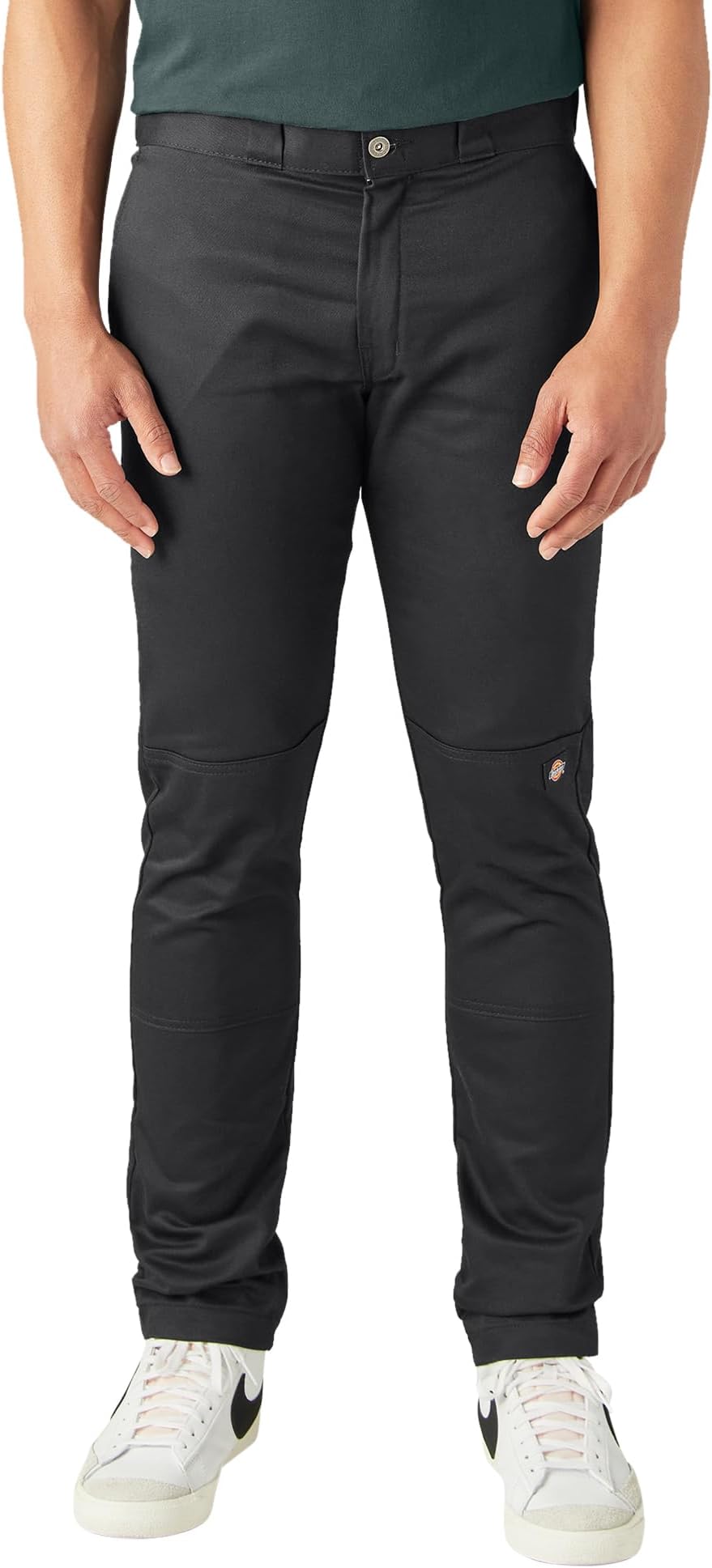 Men's Skinny Straight Double Knee Work Pants