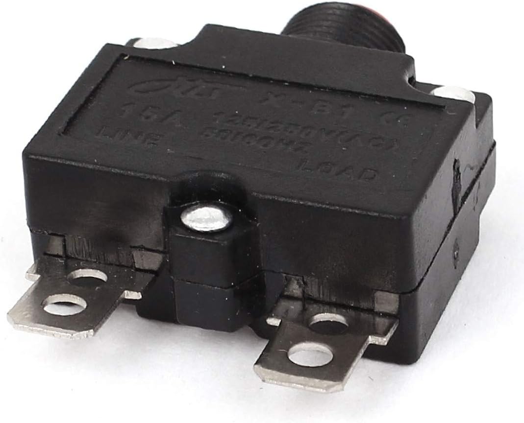 NEW LON0167 AC 125V/250V 15A Push Button Overload Circuit Breaker Protector for Air Compressor(A? 125_V / 220V For UAE 15A berlastschutzschalter mit Schutzschalter fr Luftkompressor