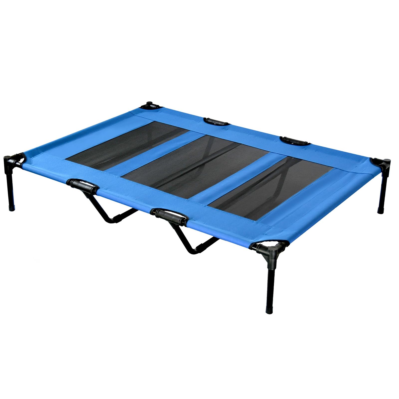Actiaspet Elevated Dog Bed, Oxford 600D Mesh Pet Cot with Steel Frame for Indoor and Outdoor Use (Blue, Extra Large) โ image 1