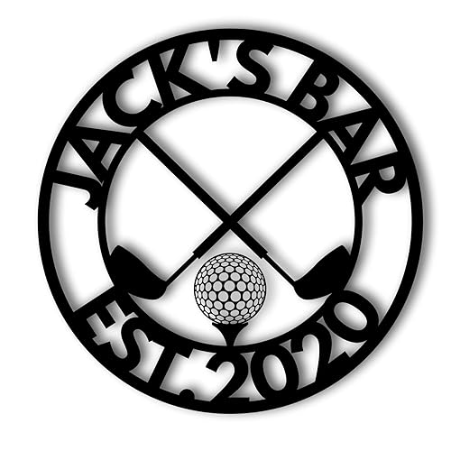 Miniatura 3 de Personalized Golf Sign, Personalized Golf Decor, Golf Wall Art, 19th Hole Sign, Bar Sign, Metal Golf Sign, Golf Gifts for Men, Man Cave Sign (18