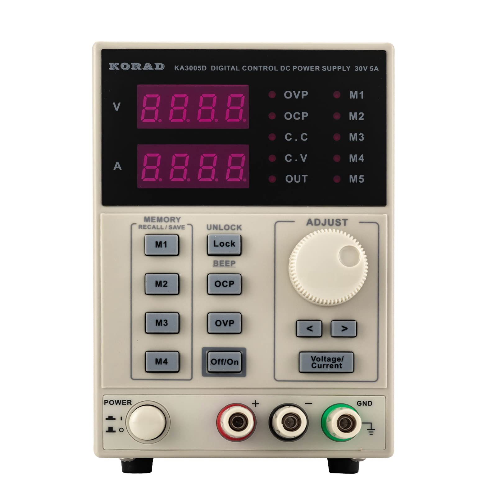 Fonte di programma DC 0-30 V, 0-5 A, programmabile, corrente costante/tensione costante, alimentatore da laboratorio con indicatore LED ad alta precisione, per laptop, telefoni cellulari, rasoi