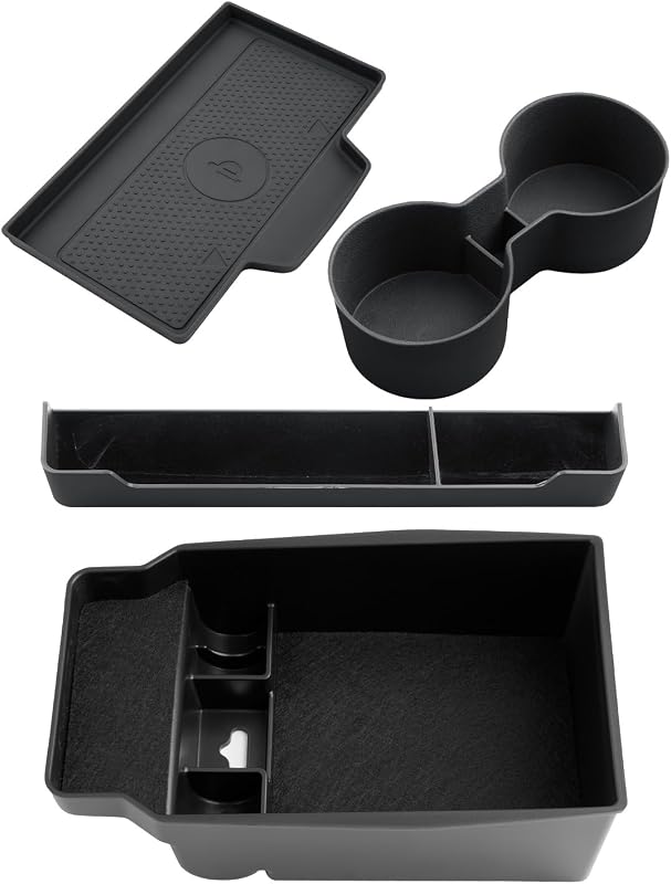Kit Organizador de Console Central para Mazda CX-5 2026 CDEFG com Bandejas, Porta-Copos e Tapete de Carregamento sem Fio