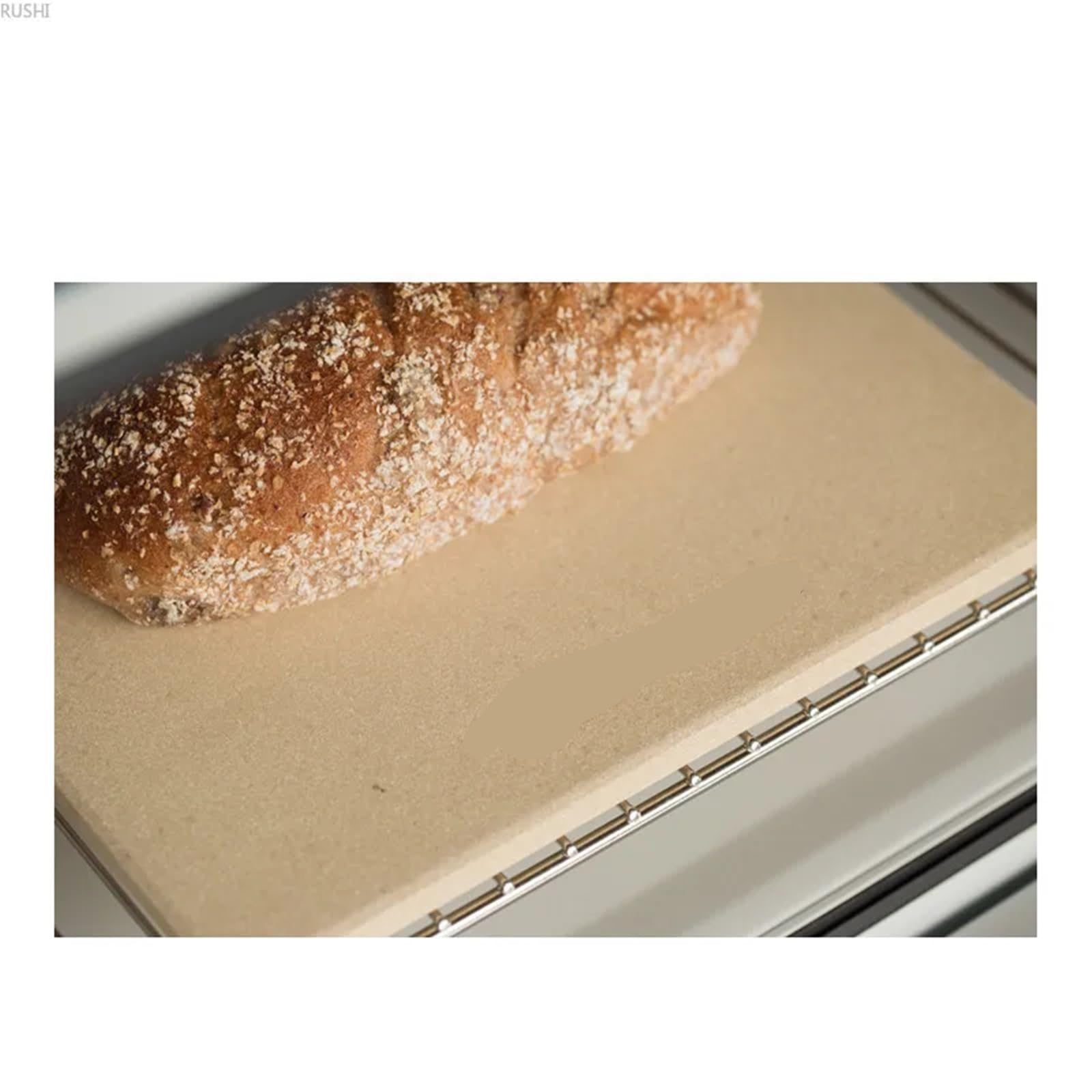19x1 9cm/30x3 0cm/30,5 * 30,5 cm/38 * 38cm forma cuadrada cordierita horno for hornear losa for pan Pizza piedra hacer herramienta crujiente Para Base Crujiente(19x19x1cm)