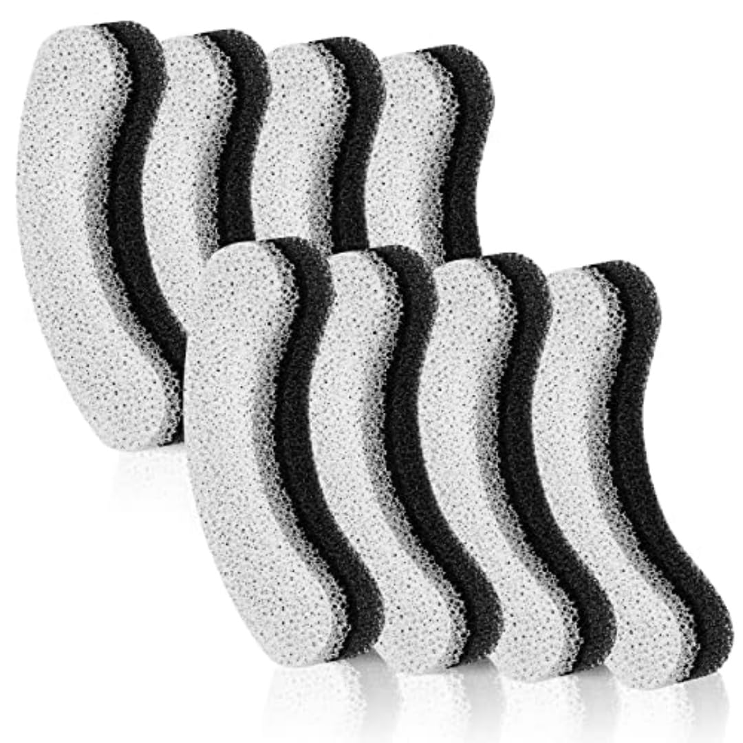 Pet Water Fountain Replacement Filters 8 Pack Triple Filtration System Compatible with NPET WF050 WF100 1 5L and