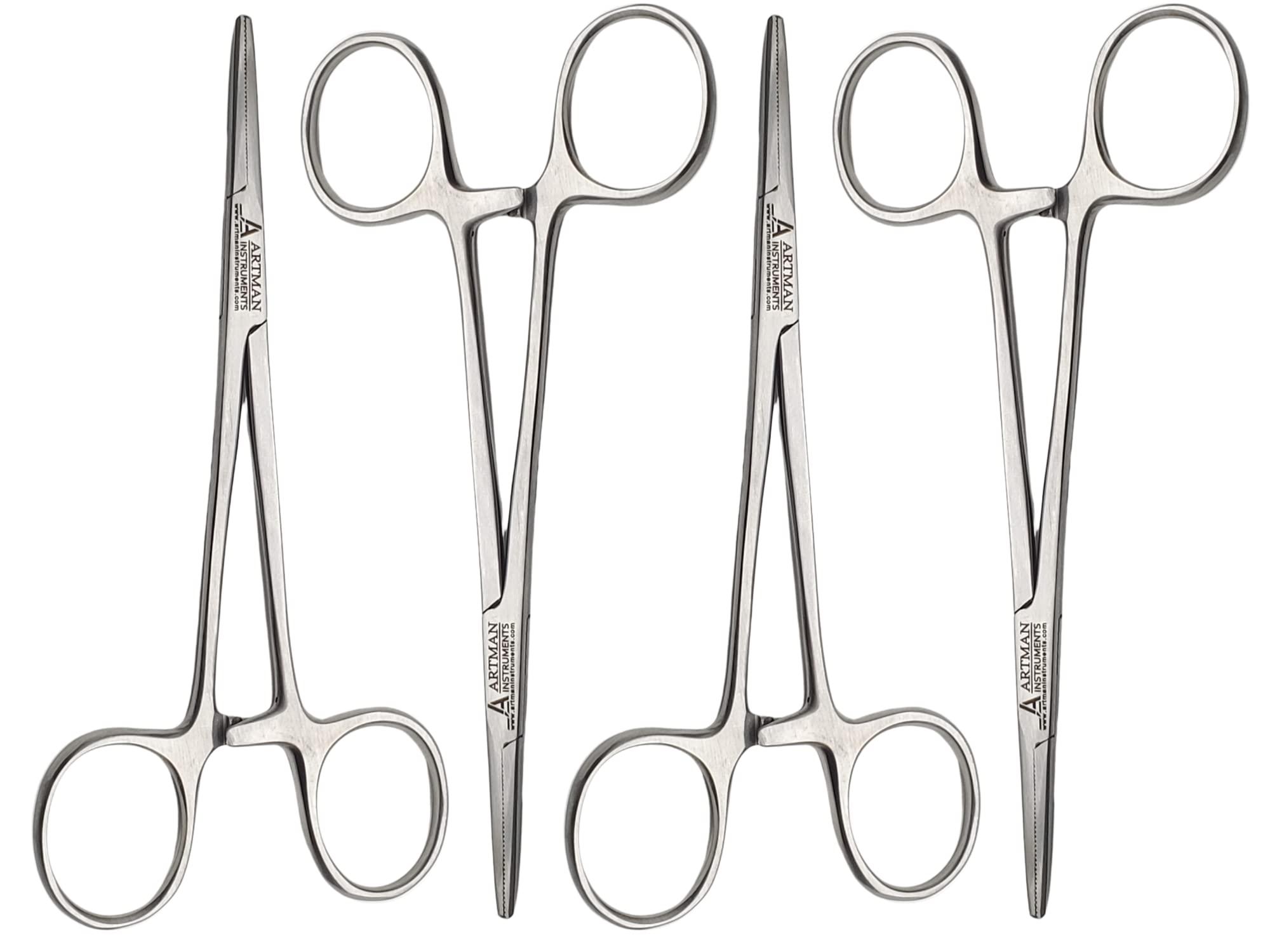 Artman Instruments Set of 4 Artery Forceps 5 inches Straight Mosquitoes by Wise Linkers