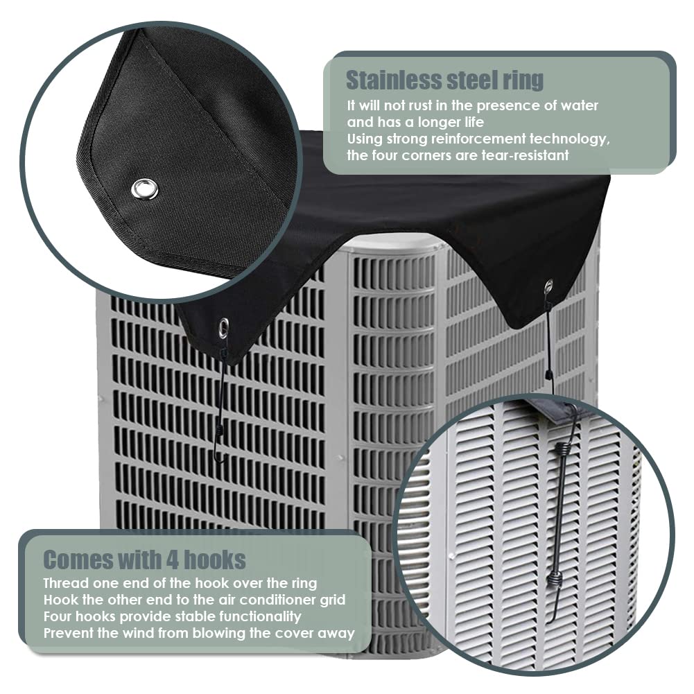 Central Air Conditioner Cover For Outside Units, 2-in-1