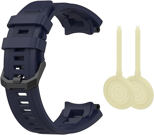 Miniatura 6 de Paquete de 3 correas de repuesto compatibles con Amazfit T-Rex 2/Amazfit Active Edge, correas de repuesto de silicona para Amazfit T-Rex 2