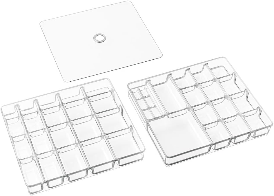 Idesign Linus Plastic Bpa-Free Fashion Jewelry Vanity And Drawer Organizer, Tray For Rings, Earrings, Bracelets, Necklaces, 8.75" X 7.75" X 2.75", Set Of 3, Clear