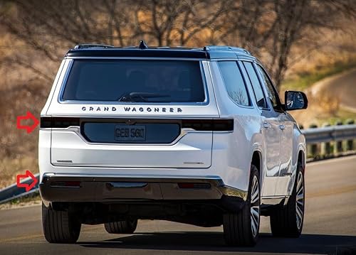 Cubiertas de película protectora de luz trasera tintadas compatibles con Jeep Grand Wagoneer