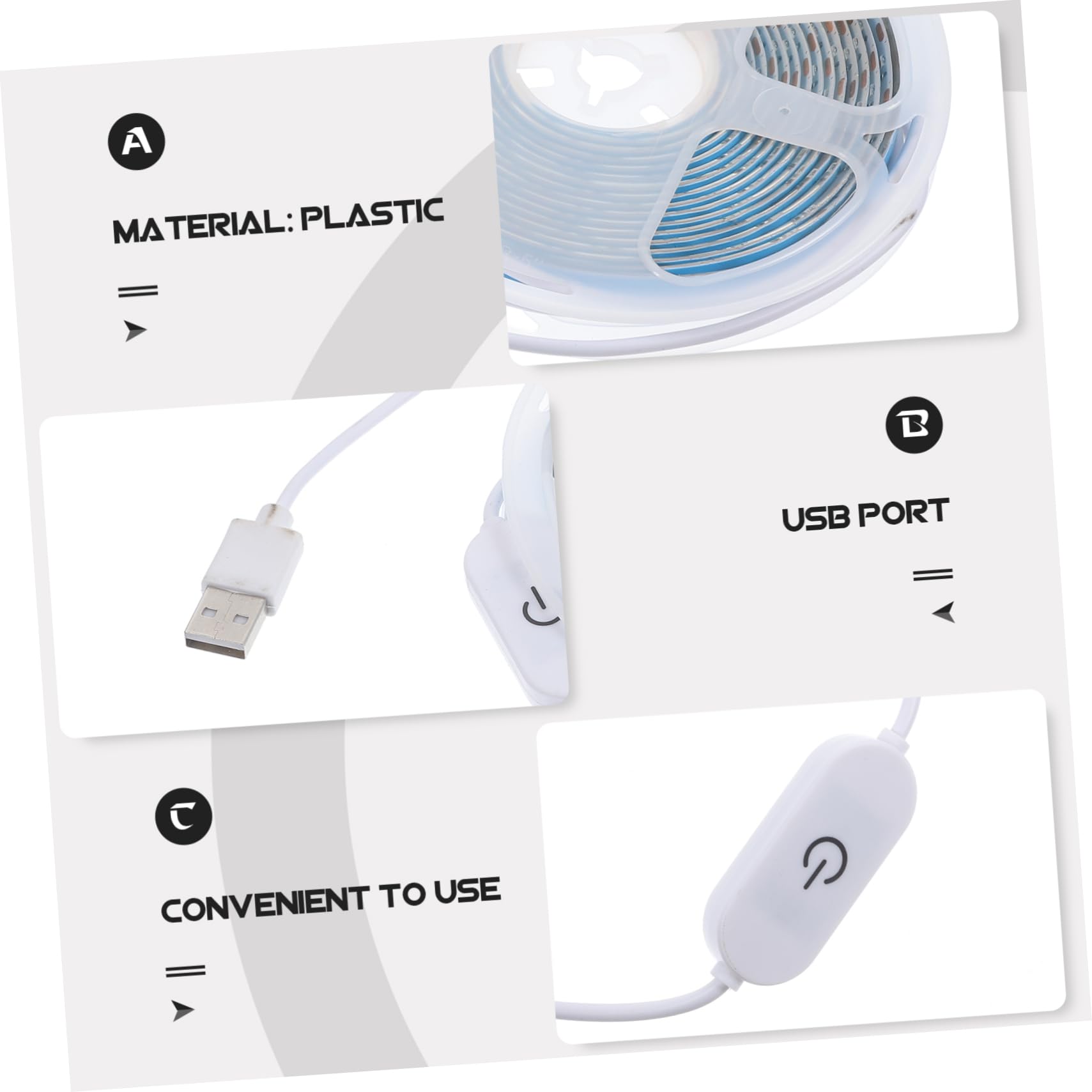 Toyvian Tira De Luces Led Para Cultivo Usb Espectro Completo Para Plantas De Invernadero Lámpara De Crecimiento Interior Con Control Táctil y Resistencia Al Agua Metros