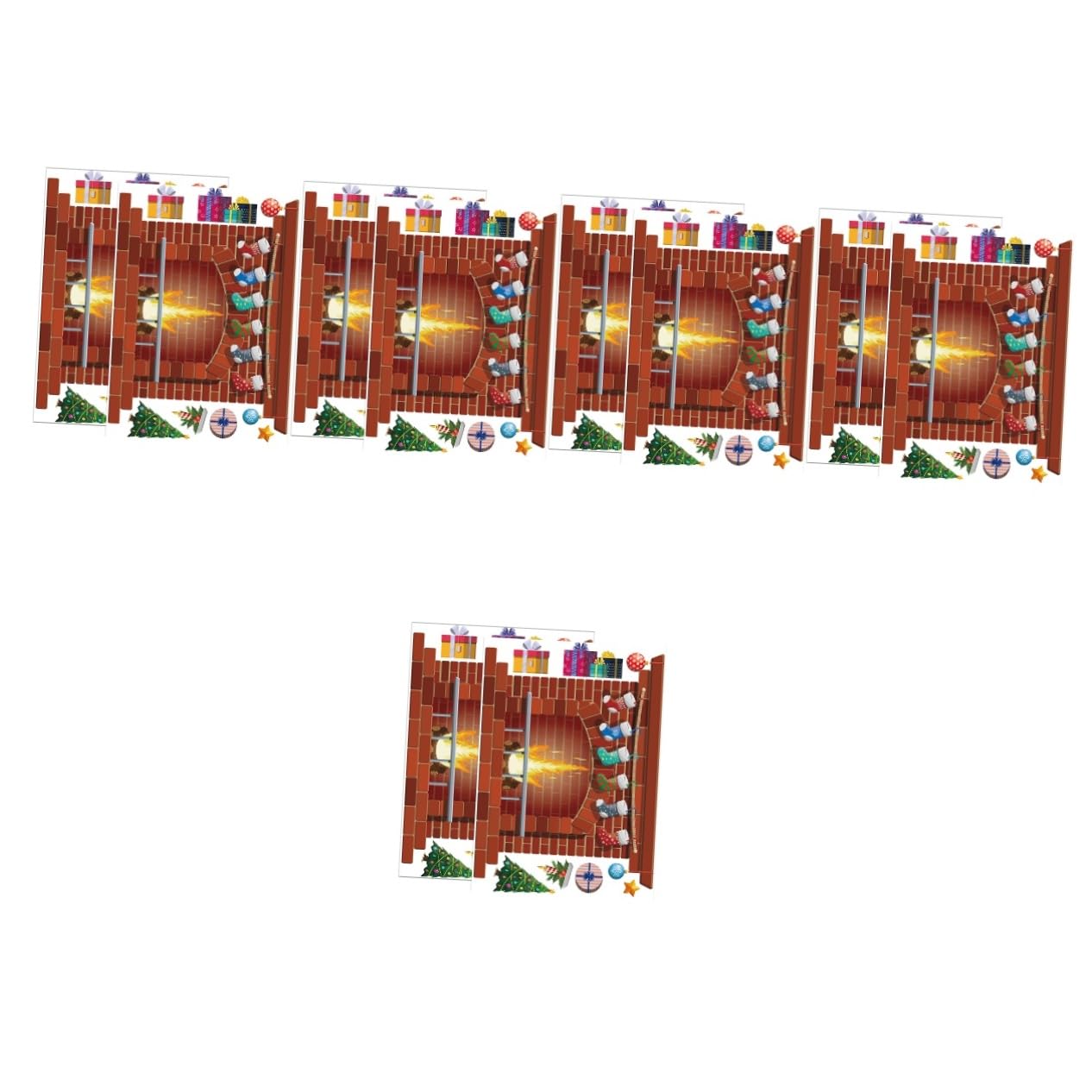 Cabilock 10 Set Adesivi Murali Decorativi Per La Stanza Del Adesivi Murali Per Le Vacanze Di Natale Ornamenti Adesivi Dei Cartoni Animati Luci Esterne Luci Delle Fate Decorazioni