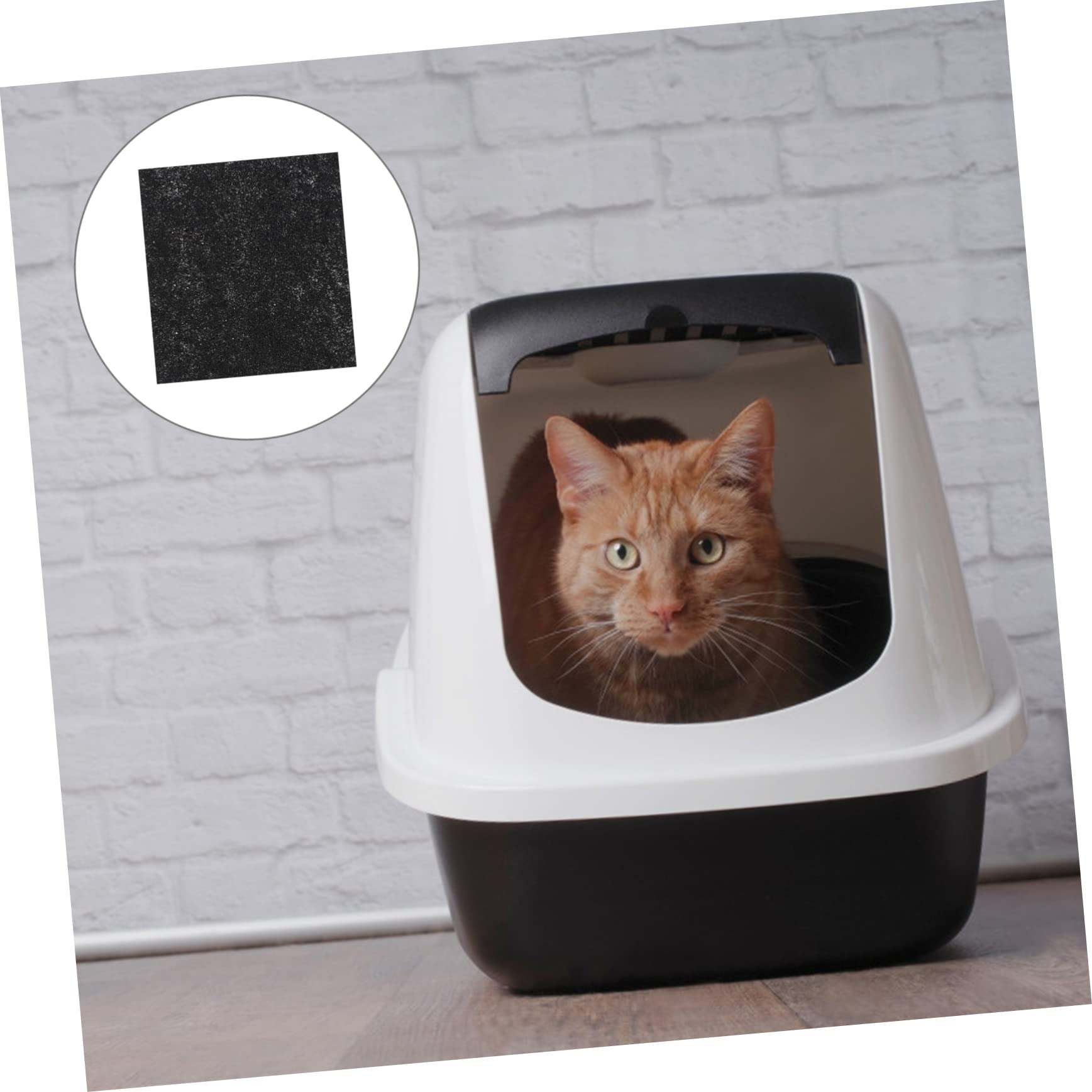 Amosfun 72stücke Aktivkohlefilter Für Katzentoiletten Hochwirksame Geruchsfiltermatten Für Saubere Katzenumgebung Effektive Filterung Geruchskontrolle Sicher Für Haustiere