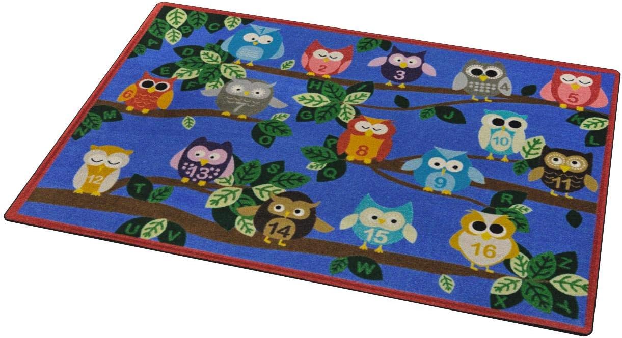 Joy Carpets It's A Hoot Rug, Multi, 7'8" x 10'9"