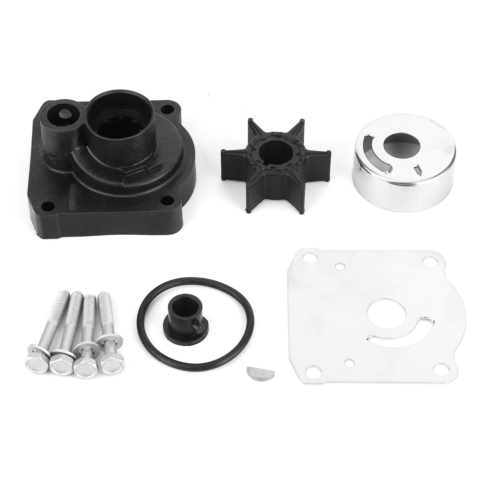 Kit di Riparazione Girante Pompa, Qiilu Riparazione pompa acqua, kit di riparazione girante pompa acqua fuoribordo 61N-W0078-11 adatto per Yamaha 4 tempi F25 25hp