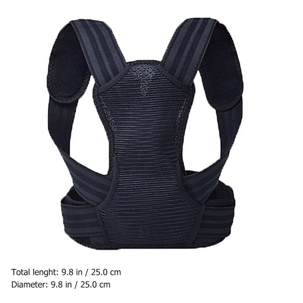 Beavorty Posture Brace Belt Fixing Strap Belts Clavicle Brace Shoulder Support Belt Mens Belts Sloth Upper Support Men and Posture Belt Black Polyester