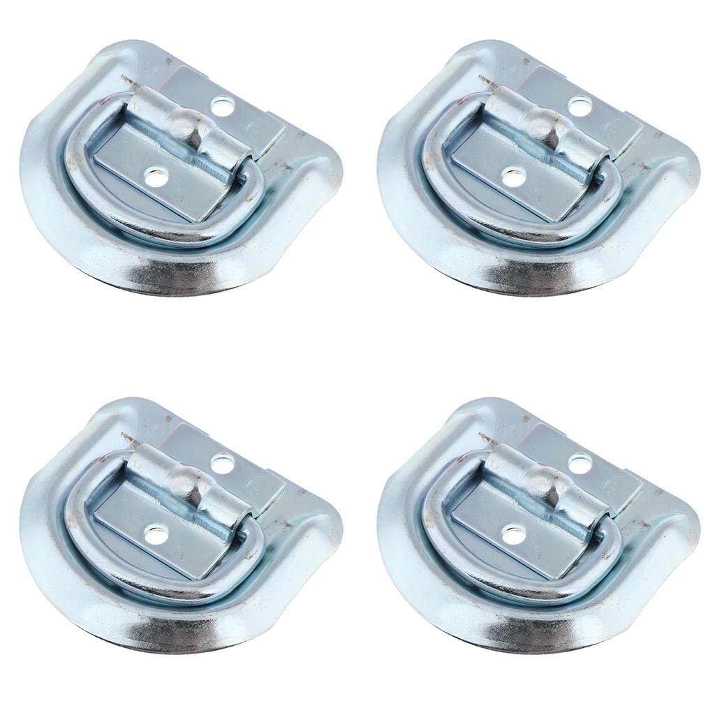 The Style Sutra 4PCS D Ring Tie Down Anchor for Recessed Pan Heavy Duty for Truck Silver|Motors | Parts & Accessories | Car & Truck Parts |4 Pieces D Ring Tie-Down Strap-image-37