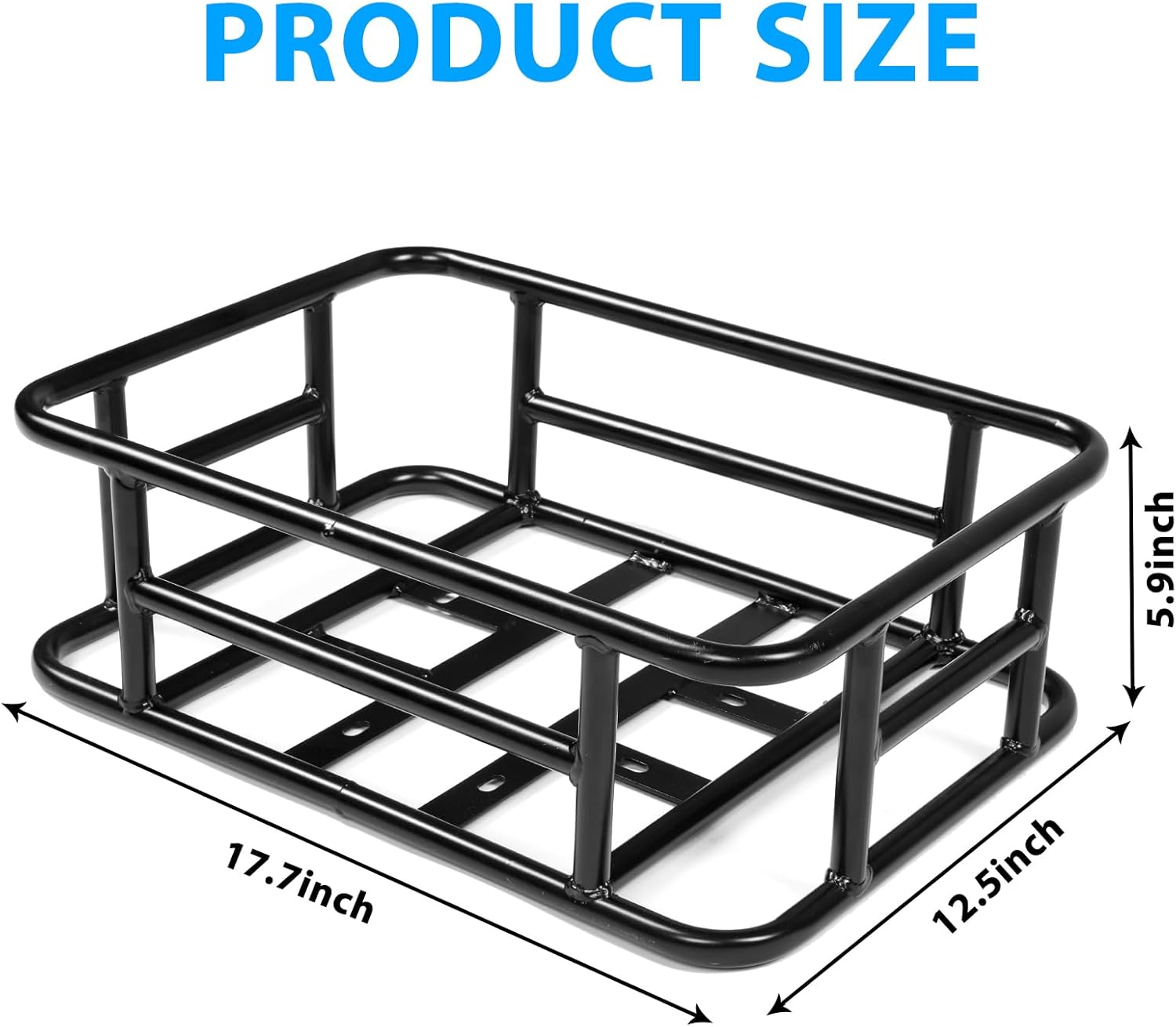 Vivi Bike Rear Rack Basket, Large Capacity E-Bike Cargo Rack Basket, Removable Bicycle Cargo Carrier ONLY Compatible with VIVI ACE01