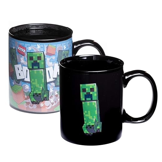 Minecraft Creeper Heat Change Kaffeetasse - Für Gamer und Kaffee-Enthusiasten