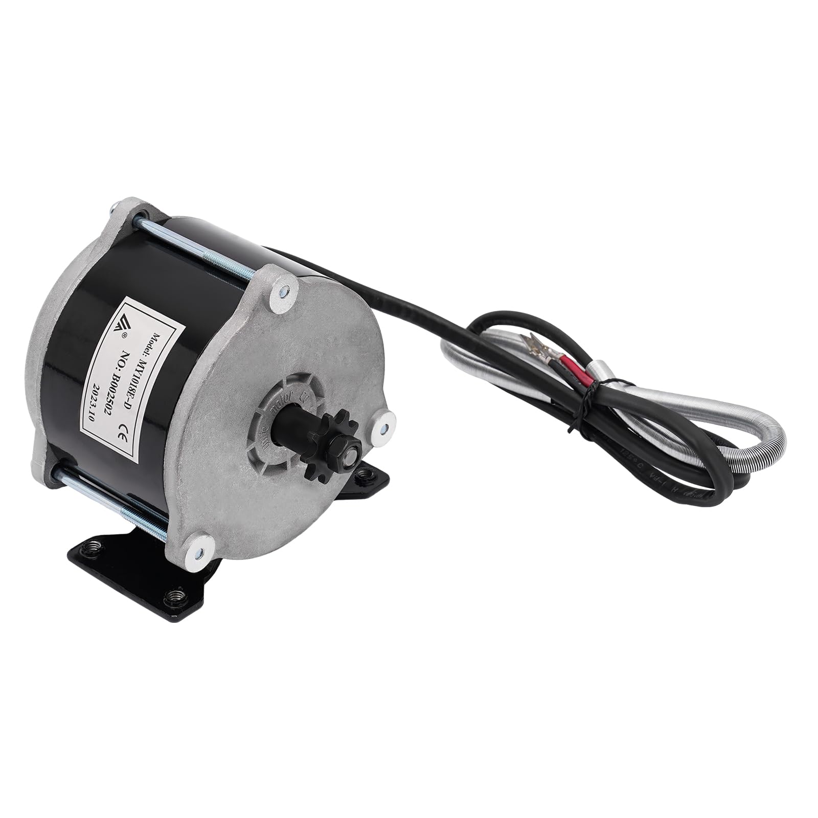 Moteur électrique de réduction 36 V 500 W - Moteur à engrenages CC pour scooter électrique - 1700 tr/min - Moteur de vélo électrique avec brosses